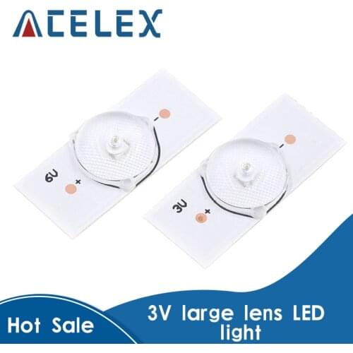 10PCS 3V SMD Lamp Beads with Optical Lens Fliter for 32-65 inch LED TV Repair