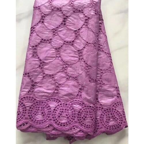 100% cotton embroidered lace fabric for women 2020 high quality lace african bazin riche jacquard brocad lace 5yards/lot ETX228