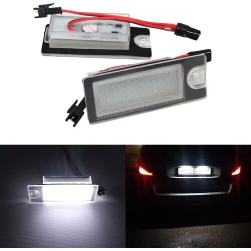 2pcs Car License Plate Lights 18 SMD Chips 12V LED Number License Plate Lamps for VOLVO S80 V70 XC70 S60 XC90 Error Free