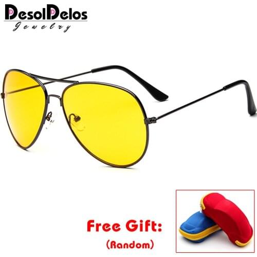 2019 Sunglasses Mens Vintage Sunglasses Ms. Frame Glare Pilot Aviation Sunglasses 19 Color Driving Eye Glasses