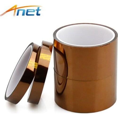 3roll/lot Heat Resistant High Temperature Polyimide Adhesive Tape 10mm*34m Polyimide Up to 280 Celsius For All 3D Printer