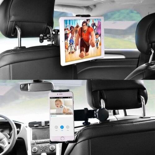 Car Headrest Mount Back Seat Bracket for iPad air 4 10.9 2020 10.2 7'' 8'' 10'' 12.9'' tablet holder in car backseat