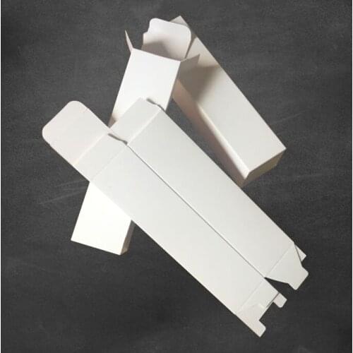 White small gift box packaging box 350g square blank cardboard box spot cosmetics color box