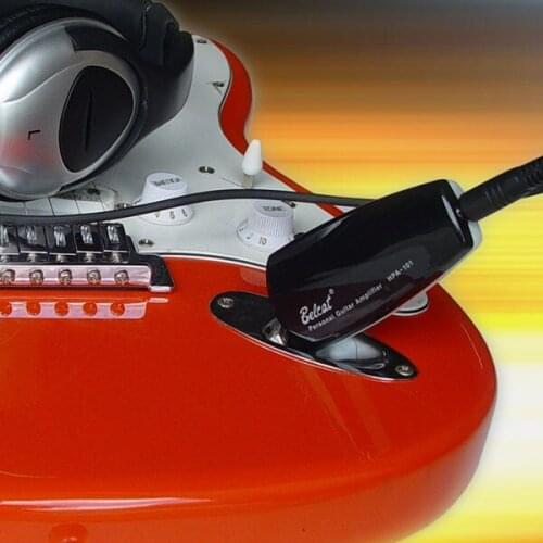 Free shipping! SunRhyme Belcat Personal Guitar amplifier with clean and distortion sound headphone Guitar amplifier(Black color)