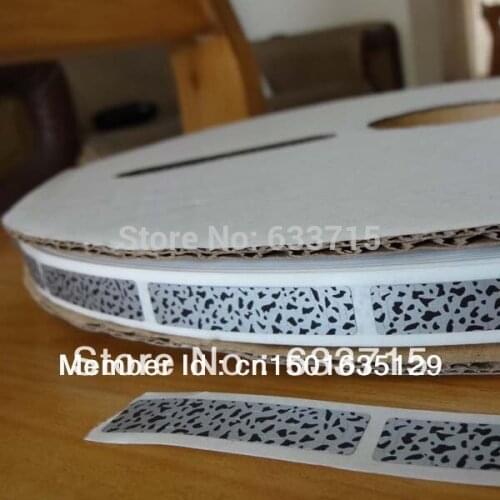 Free shipping !size 40mm *8mm USD 106/14000 pieces customized hologram scratch off label sticker