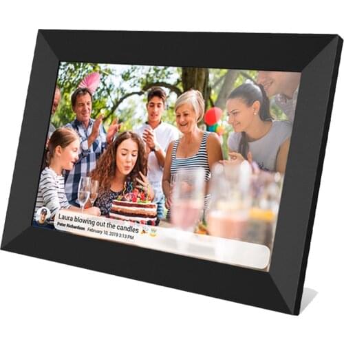 WiFi 10.1 Inch digital picture photo Frame 1280 x 800 IPS Touch Screen 16GB Smart Photo Frame APP Control With Detachable Holder