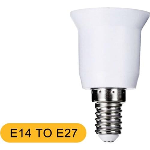 E14 to E27 LED Lamp base Bulb Socket With Light Holder Converters PC+ aluminum White Household lighting accessories