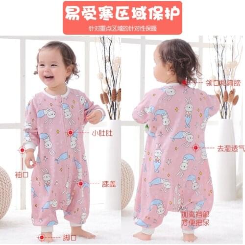 Baby Gauze Sleeping Bag Children Thin Type For Spring And Autumn Legs Four Seasons Universal Saco De Dormir Baby Items BK50SD