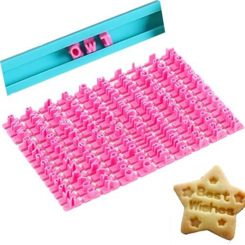 DIY English Alphanumeric Biscuit Mold Printing Symbol Stamp Biscuit Biscuit Cutting Machine Cake Sugar Mold Baking Tools JU0134