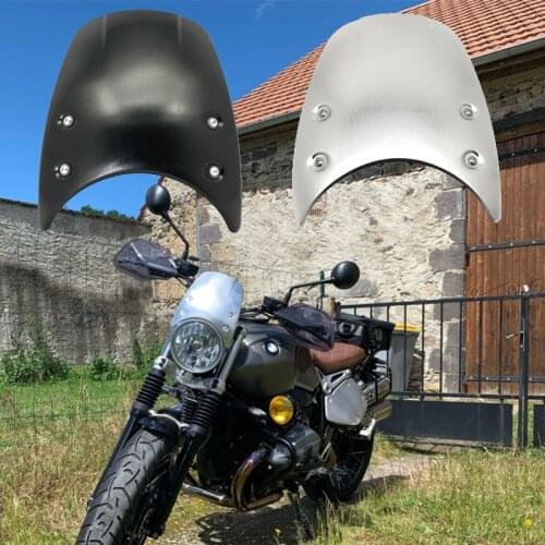 For BMW R NINE T RNINET R9T Racer Pure Urban scrambler 2014-2020 2019 Motorcycle Windshield Aluminum Wind Deflector Windscreen