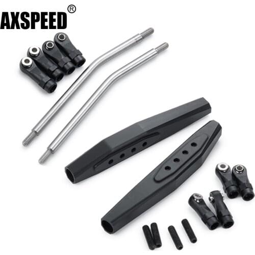 AXSPEED Metal Rear Arm Kit Suspension Up Linkage Link Rod for Axial Wraith 90048 90053 RR10 1/10 RC Crawler Car Upgrade Parts