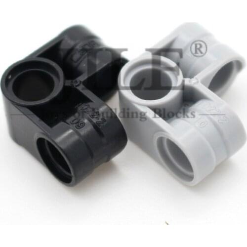 Moc Technology Pin Connector Perpendicular 2x2 Bent 44809 DIY Building Bricks Blocks Compatible with Assembles Particles Toys