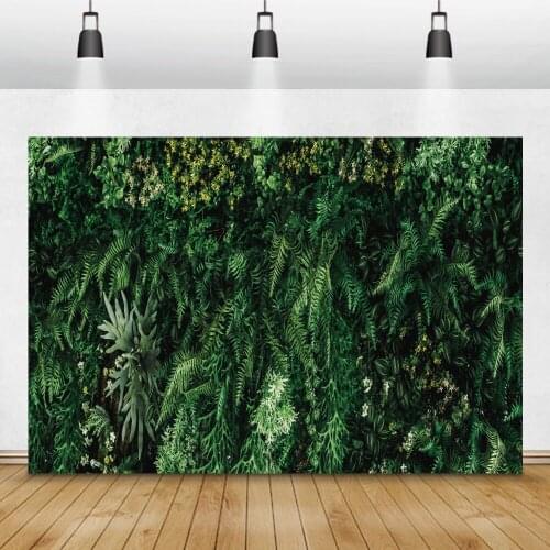 Laeacco Newborn Backgrounds Green Grass Wall Jungle Safari Party Photography Backdrops Wedding Photophone For Photo Studio Props