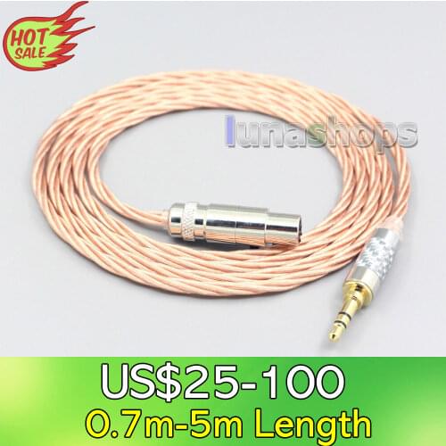 LN007147 Silver Plated OCC Shielding Coaxial Earphone Cable For AKG Q701 K702 K271 K272 K240 K141 K712 K181 K267 K712