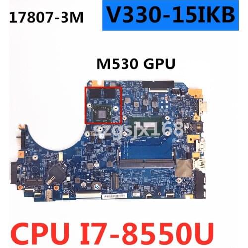 For lenovo v330 V330-15IKB portable motherboard wit cpu i5-8250U sr3la gpu 17807-3/17807-3m ddr4 100% fully tested