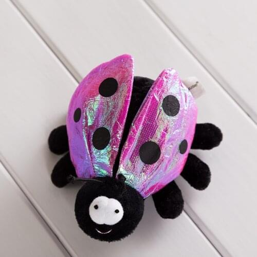 Stuffed Plush soft Toy baby Kids 0-1 year Insect Bee Bug Zip Along, 12CM