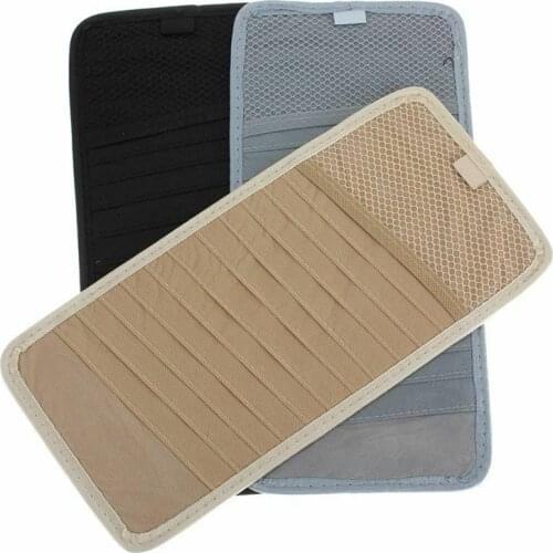 Multifunctional Car Sun Visor CD Organizer 3 color Portable Sunshade 12 Disc Capacity DVD CD Case for Car Media Storage CD Bag