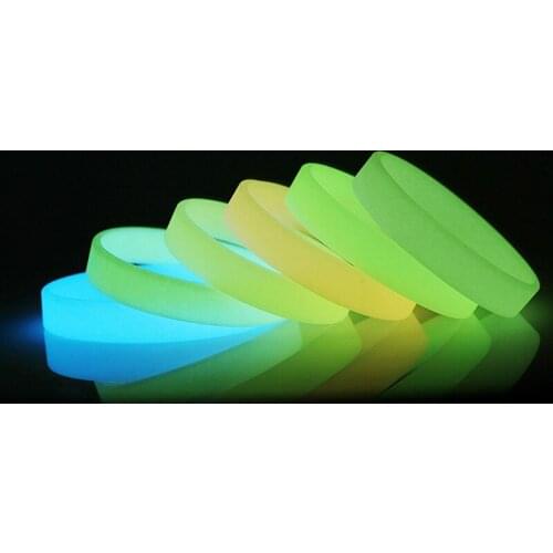 Men Women Luminous Silicone Sports Bracelets Flexible Bracelets Rubber Wristband Friendship Bands Cuff Bangle Glow In Dark Gifts