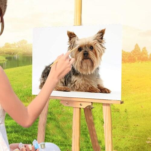Animal Yorkshire Terrier DIY Paint By Numbers Package Oil Paints 50*70 Painting On Canvas Loft Picture For Adults Art