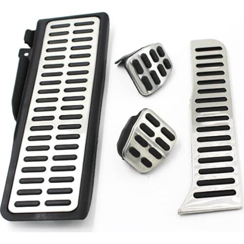 Stainless Steel Pedal Pads Foot Rest MT for Skoda Octavia A5 for Volkswagen VW Golf 5 6 Jetta MK5 Scirocco Tiguan 2015