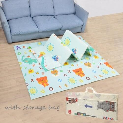 New Educational Childrens Carpet Foldable Cartoon Baby Play Mat Xpe Puzzle Mat Baby Climbing Pad Kids Rug Games Toys 1cm Thick