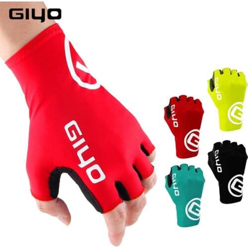 Pro Unisex Half Finger Road Bike Gloves Cycling Racing Bicycle Glove Men Sports Lycra woman anti-skid glove for climbing silicon