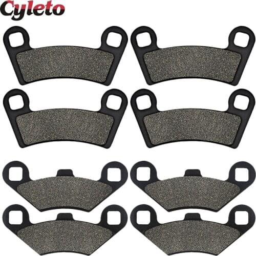 Cyleto Motorcycle Front Rear Brake Pads for Polaris RZR570 RZR 570 EPS 12-19 RZR800 Ranger RZR 800 Razor RZR-S EPS EFI 2008-2014
