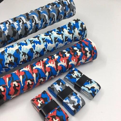 ZARSIA (30pcs/lot)Tennis Sweatband 0.75mm Tennis Racket Overgrips Camouflage Sweat dry Feeling Badminton Racket Grip