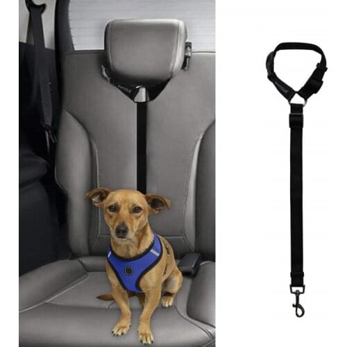 Adjustable Car Seat Belt Dog Nylon Leash Universal Cat Seat Belt Dog Chain Leash Travel Pet Accessories Supplies