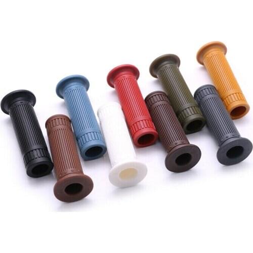 Retro Vintage Handle Hand Grips Rubber Anti-slip For Universal 22mm 25mm