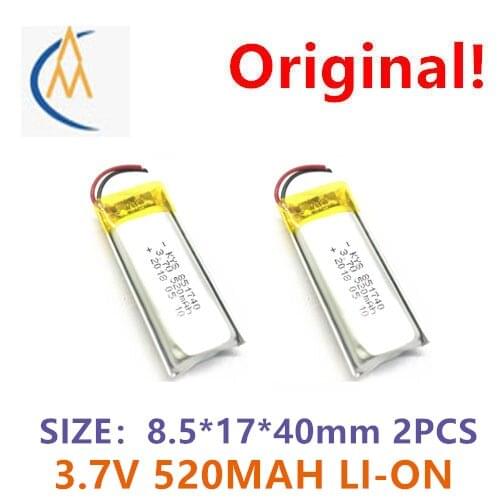 2PCS Adult products 851740 801740 801738 3.7V 500mah polymer soft bag a product lithium battery audio toy charger mobile wifi