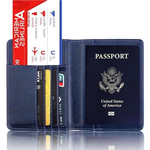 Engraved Name RFID Women Men Passport Cover Travel Netherlands Paspoort ID Credit Card Holder Customized Business Wallet Case