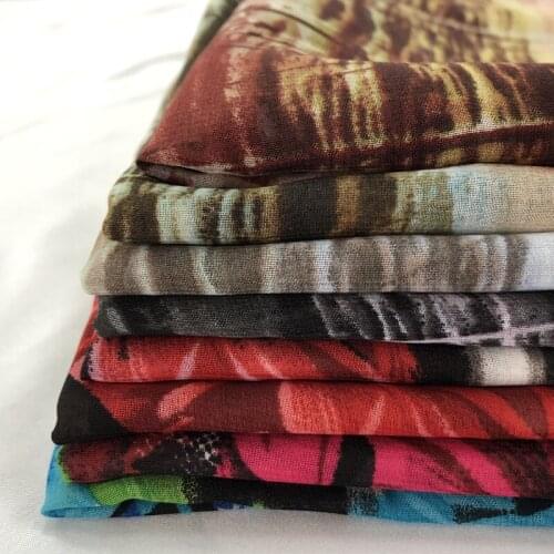 1 m *1.5 m Printed Chiffon Double-Sided Positioning Fabric Chinese Ink Painting Clothing Fabric