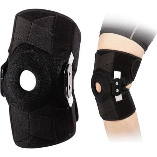 1pcs Sport Gym Fitness Knee Pads Support Guard Adjustable Knee Brace With Side Stabilizer Design Stable Support For Knee Joints