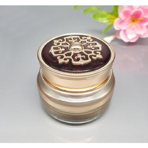 30g/ml gold/pear white acrylic plastic cream bottle/jar/pot for eye cream/essence/night cream/moisturizer/gel/skin care packing