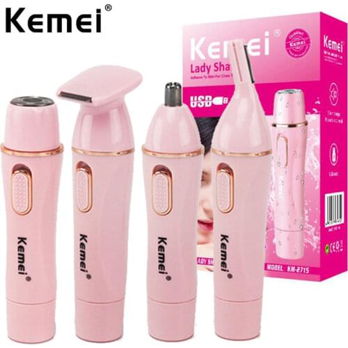Kemel 4 in 1 epilator female eyebrow trimmer epilator razor for hair removal epilator facial epilator female bikini epilator