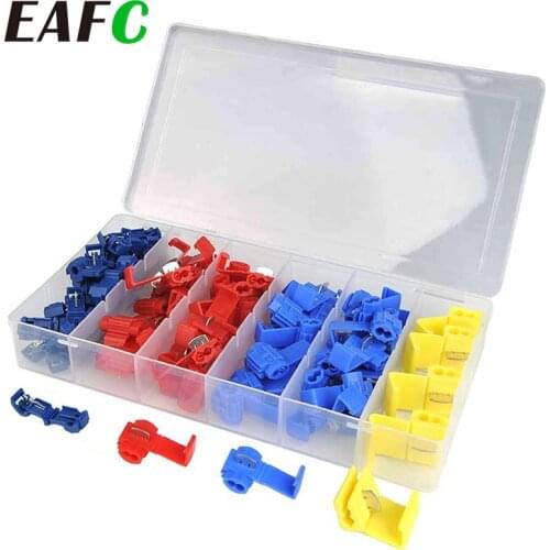 65pcs Scotch Lock Electric Wire Cable Connectors Quick Splice Terminals Crimp Non Destructive for Wire Car Boat Motorcycle