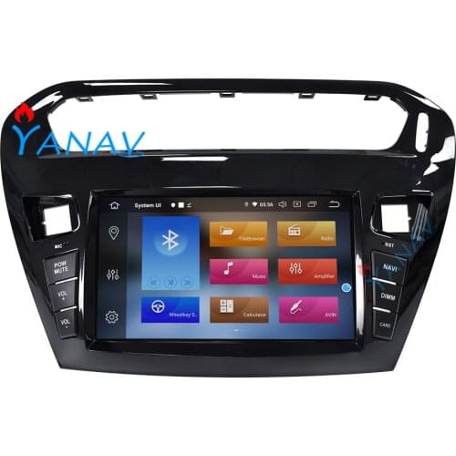 Android car radio audio 2 DIN stereo receiver for-Peugeot 301 Citroen-Elysee Radio 2013-2016 GPS navigation car video DVD player