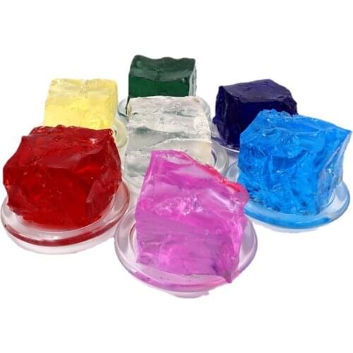 DIY jelly candle material various colors transparent jelly wax smokeless crystal wax handmade wax material candle making