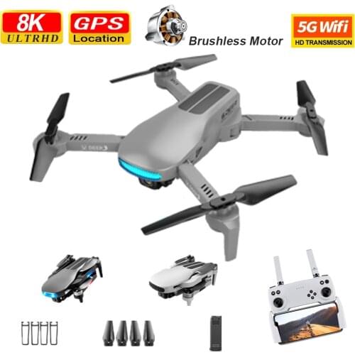 NEW Rc Helicopter LU3 MAX GPS Drone 8K Hd Dual Camera 5G Wifi Fpv Dron Brushless Motor Profesional Foldable Quadcopter Toys