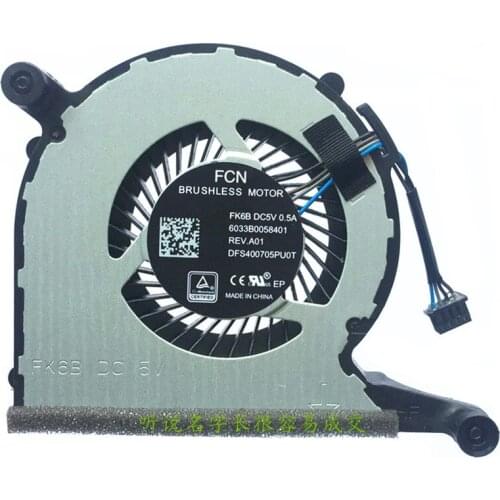 FCN DFS400705PU0T FK6B 6033B0058401 DC 5V 4-Wire Laptop Cooling Fan