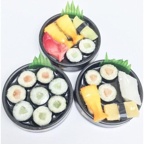 G10-X111 children baby gift Toy 1:6 Dollhouse mini Furniture Miniature rement accessories Sushi 1pcs