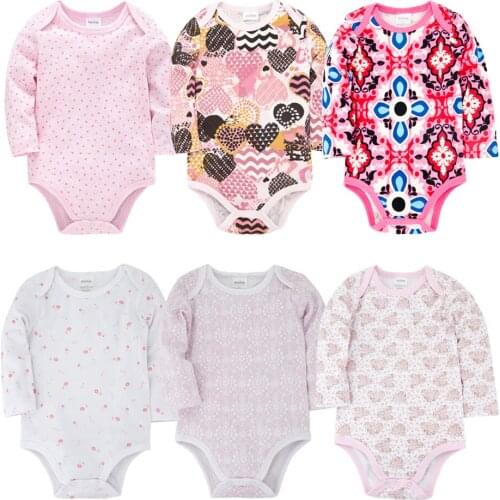 Honeyzone Baby Costume Rompers New Born Onesie Girls Summer 6pcs Lot Roupa De Bebe Toddler Boy Clothes Cotton Full Sleeve Pelele