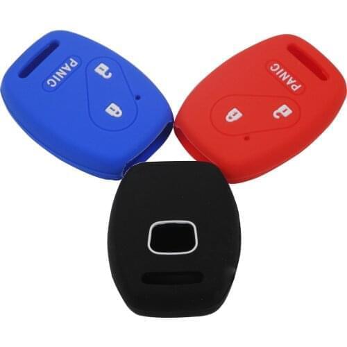 Kutery 10pcs/lot 3 Buttons Silicone Remote Car Key Cover Case shell protect skin For Honda Accord Civic Pilot