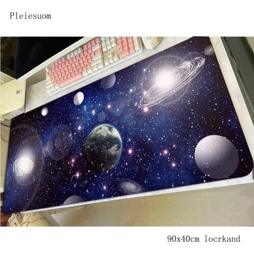 Universe mouse pad gamer Colourful mousepad 900x400x4mm rubber desk mat xl gaming accessories pc game keyboard mats oversized