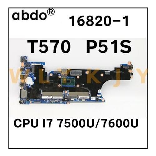 For Lenovo thinkpad T570 laptop motherboard 16820-1 with CPU i7-7600/ 7500 FRU: 02hl392 02hl393 02hl394 02hl395 100% test work