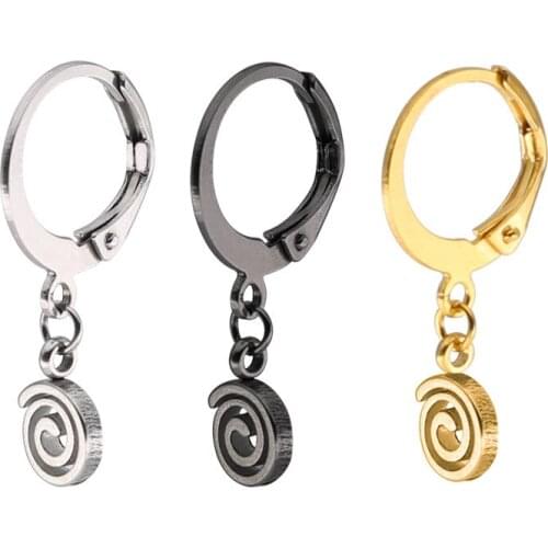 Newest Fashion @ 316L Stainless Steel Jewelry Gold Black Plated Small Stud Earrings for Woman Knot Earrings 30pcs/lot