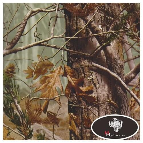0.5M Wide Leaves Camo Design water transfer printing film Hydrographic film aqua print film for motor decoration HF8086-1 (2)