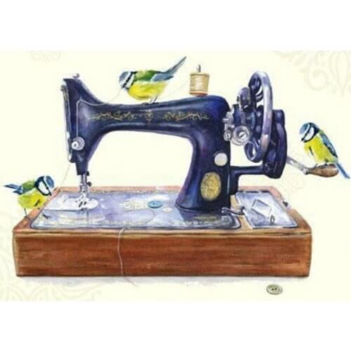 Full Diy diamond painting cross stitch Sewing machine square 5d diamond mosaics unfinished diamond embroidery Yellow Stork icon