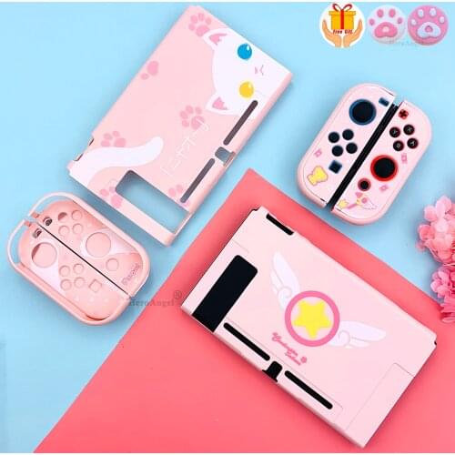 Pink For Nintend Switch Console Protective Hard Case Shell for Nintendo Switch JoyCon for NS Switch Game Console Accessories